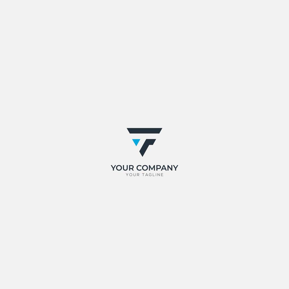 letter T arrow minimalist simple logo fast vector