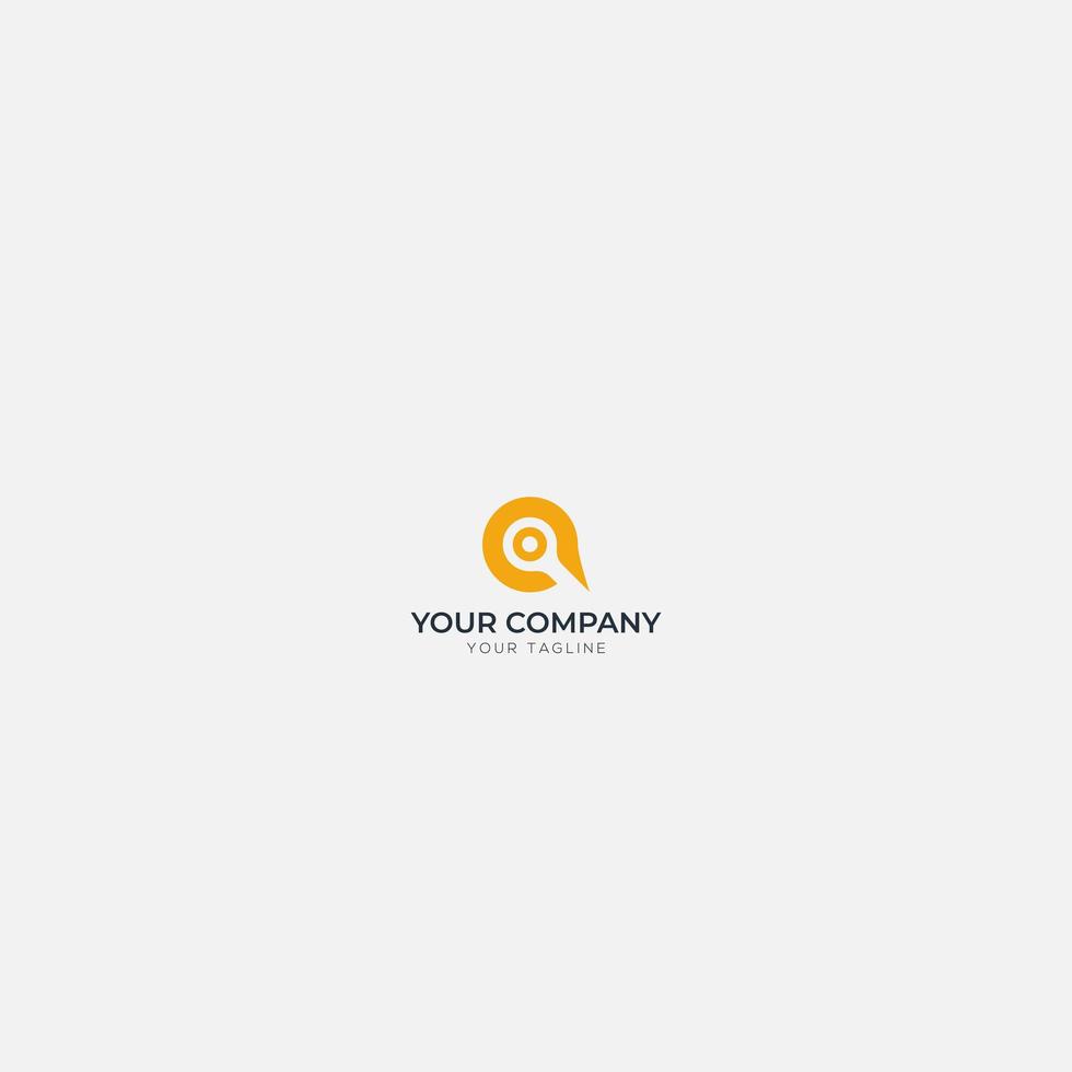 digital Connection technology logo design vector