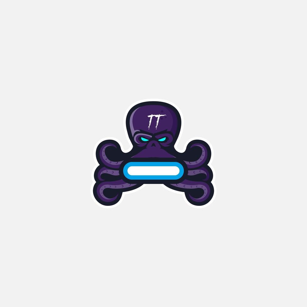 e sport logo game octopus mascot vector