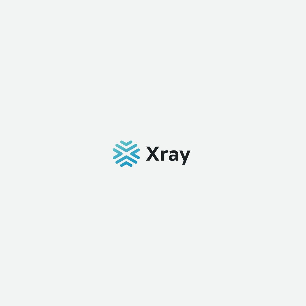 simple abstract letter X logo vector