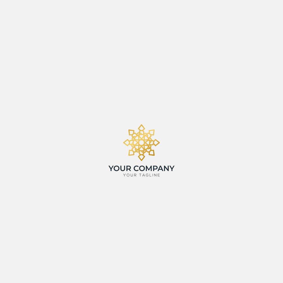 decorative luxury logo pattern vector