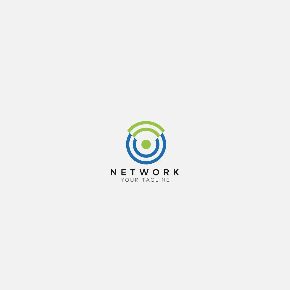 human networking logo modern solution vector