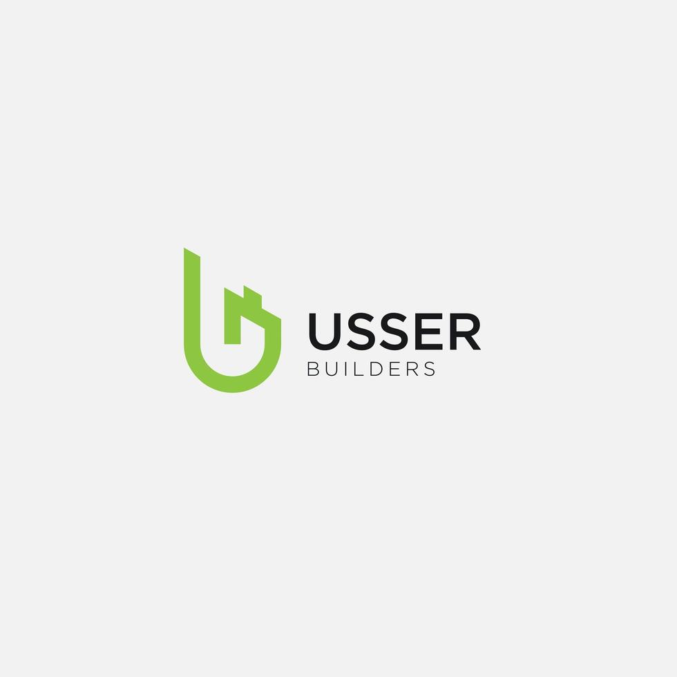User Building logo home build contractor agency vector