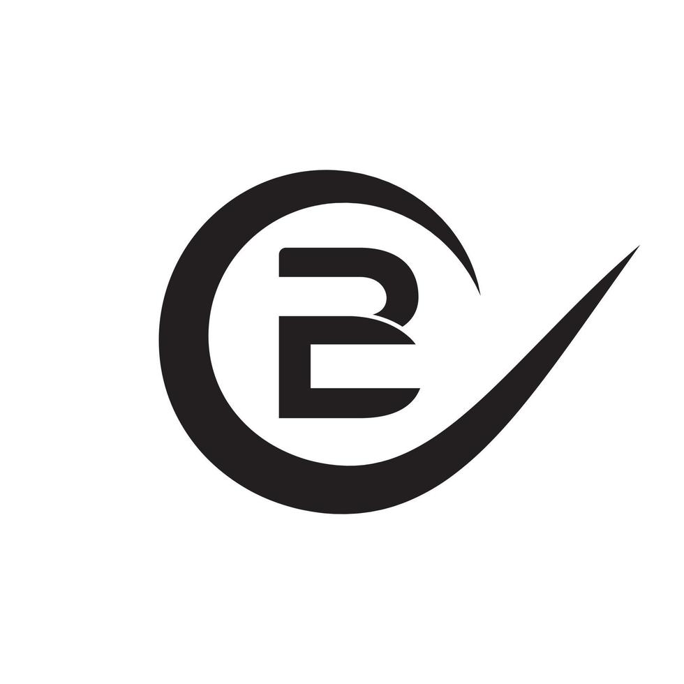 alphabet letters icon logo CB or BC vector