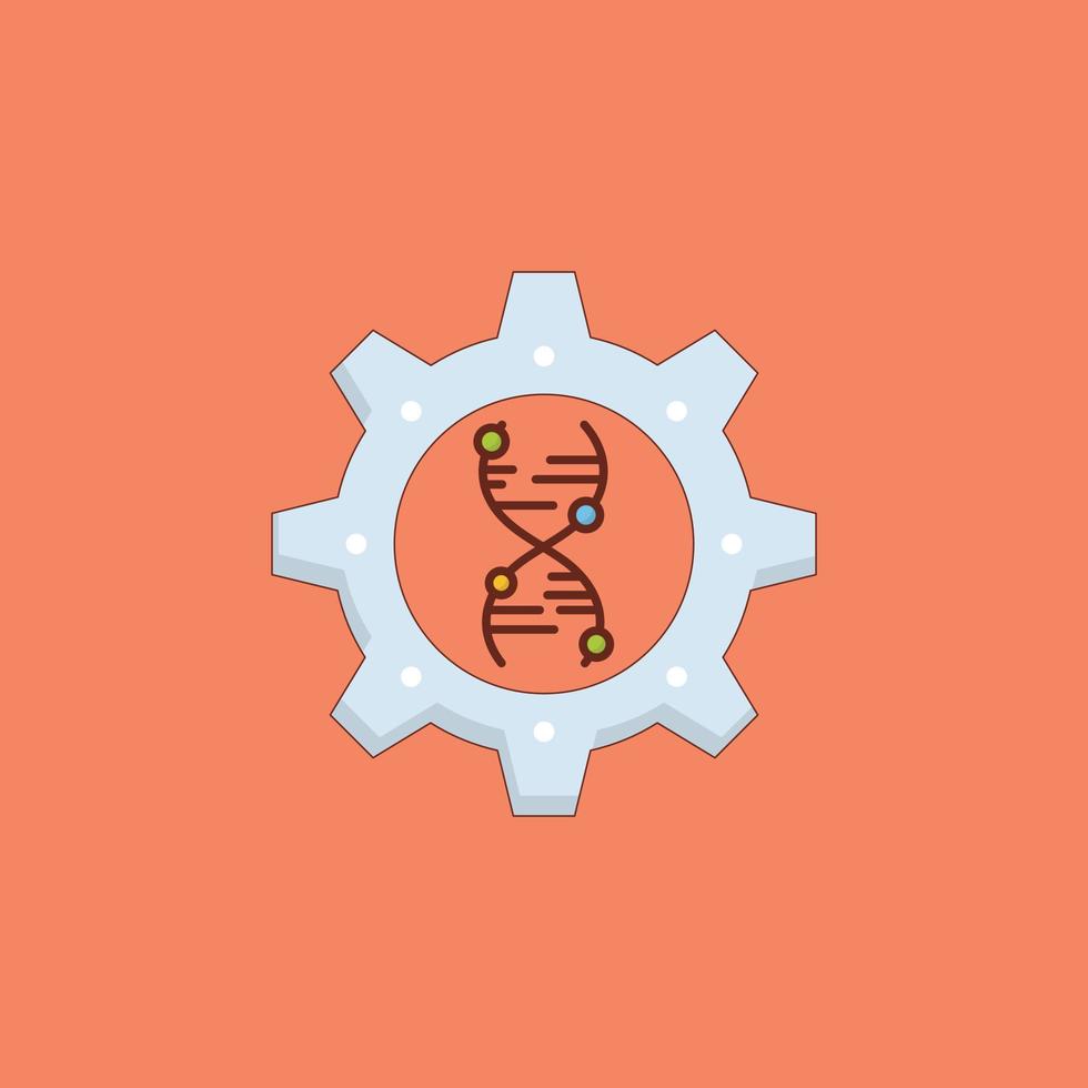 molecule Vector illustration on a  background. Premium quality symbols. Vector Line Flat color  icon for concept and graphic design.
