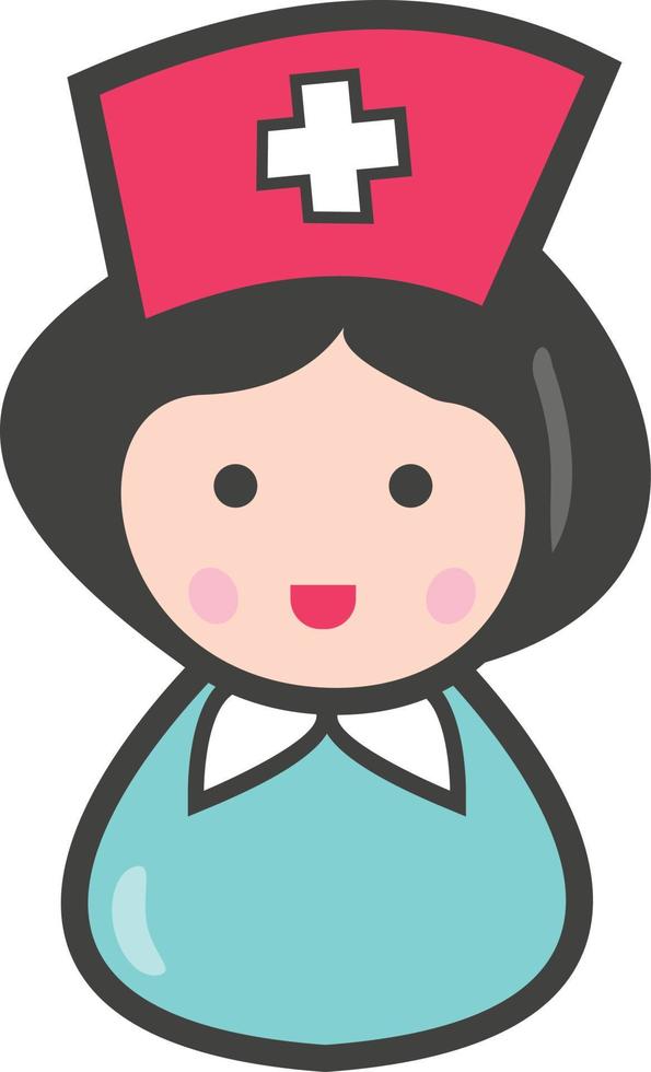 nurse Vector illustration on a transparent background. Premium quality symbols. Vector Line Flat color  icon for concept and graphic design.