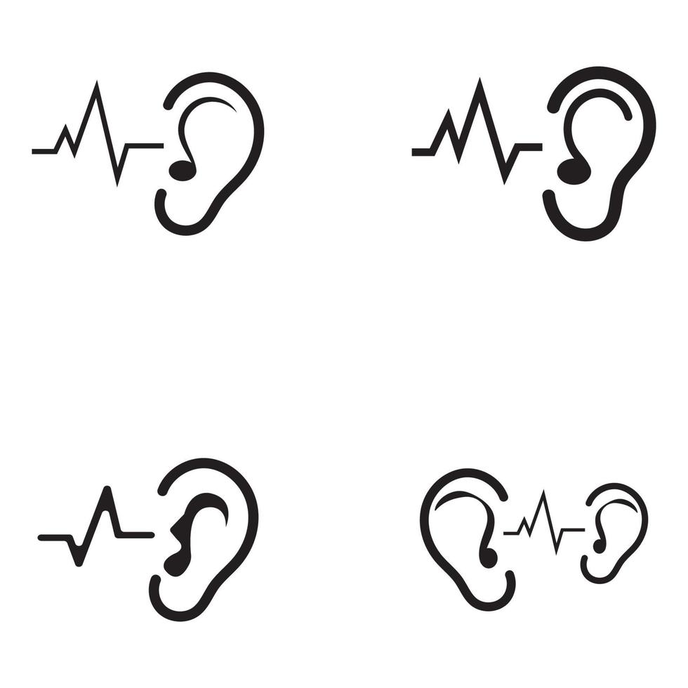 Hearing Logo Template vector icon design