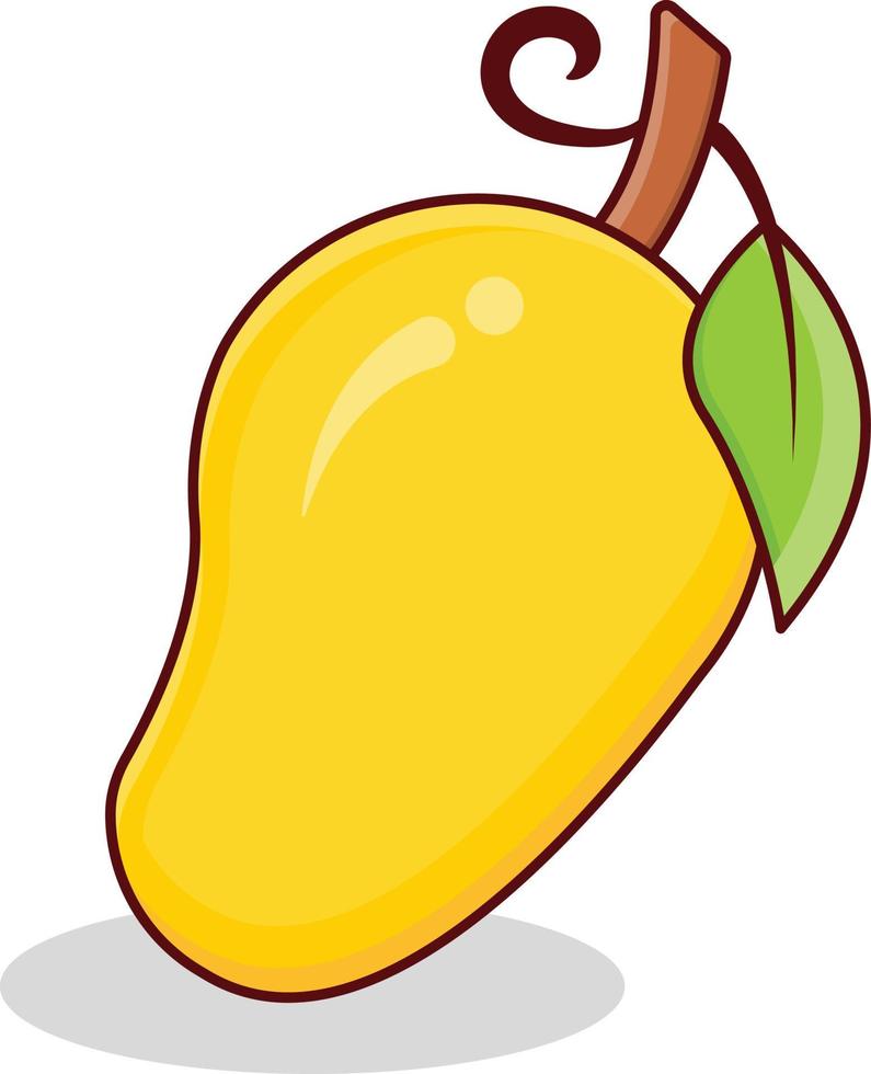 Ilustración de vector de mango sobre un fondo transparente. símbolos de primera calidad. icono de color plano de línea vectorial para concepto y diseño gráfico.