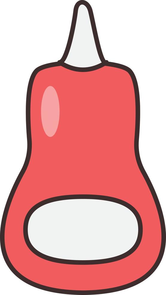 Ilustración de vector de salsa sobre un fondo transparente. símbolos de primera calidad. icono de color plano de línea vectorial para concepto y diseño gráfico.