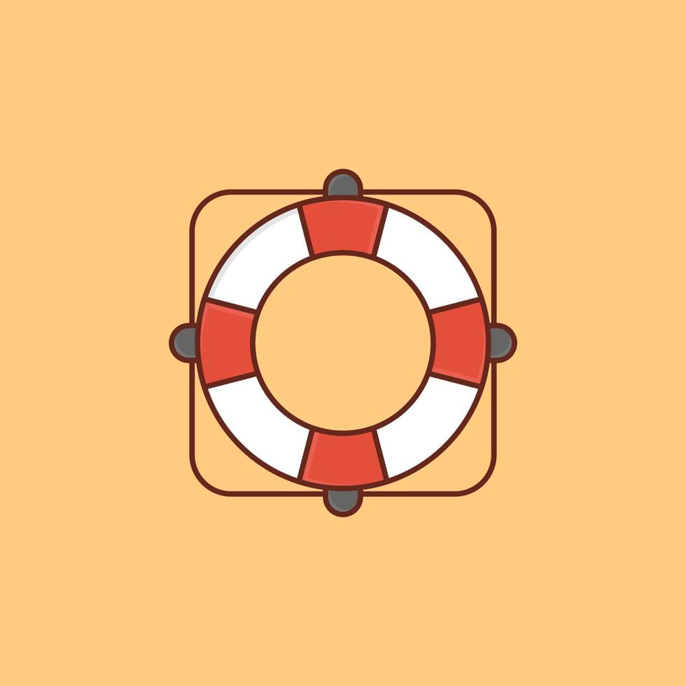 lifeguard Vector illustration on a background. Premium quality symbols. Vector Line Flat color  icon for concept and graphic design.