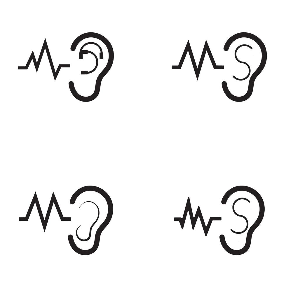 Hearing Logo Template vector icon design