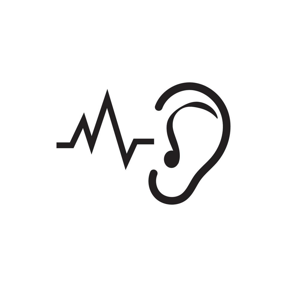 Hearing Logo Template vector icon design