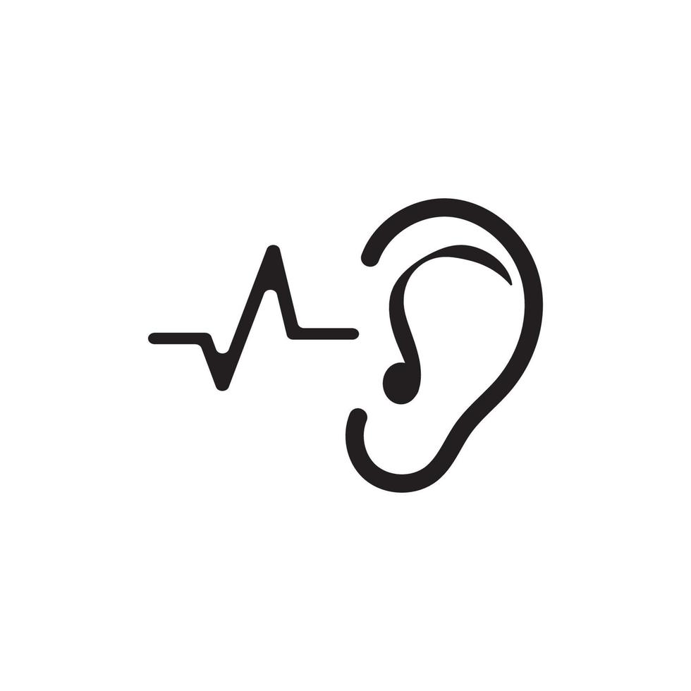 Hearing Logo Template vector icon design