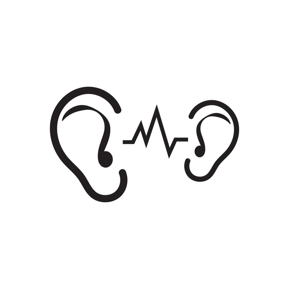 Hearing Logo Template vector icon design
