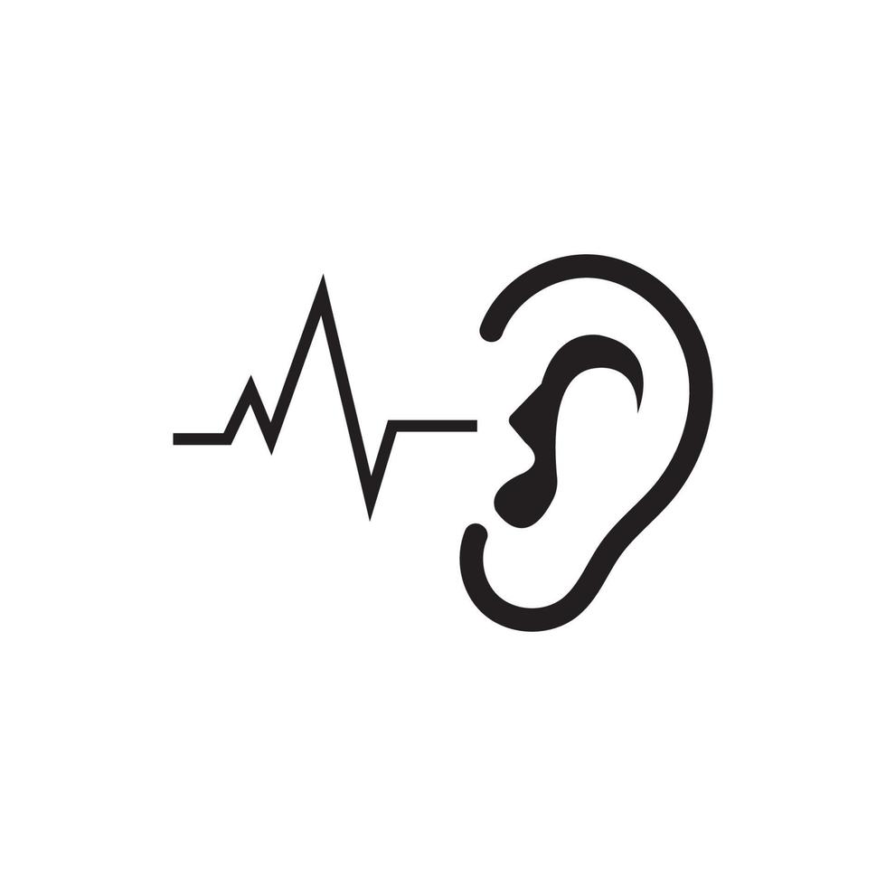 Hearing Logo Template vector icon design
