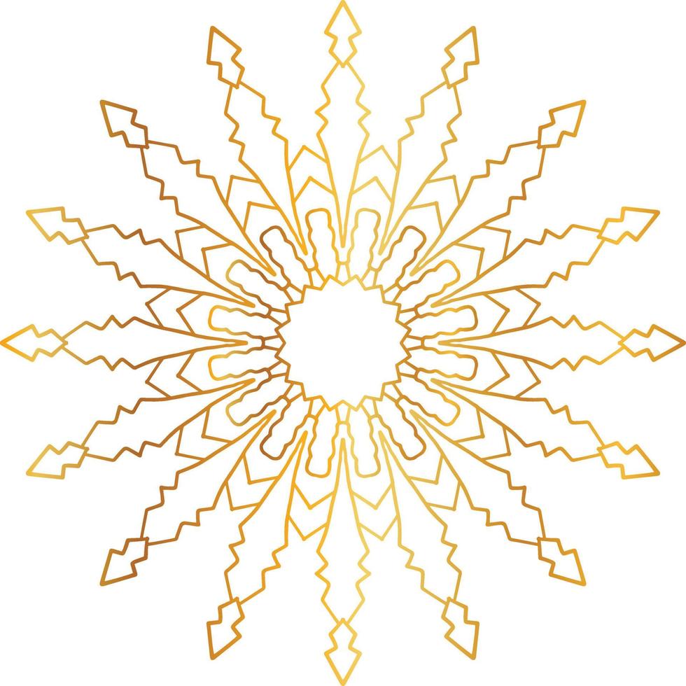 mandala design with golden artwork, vintage, royal, circle, flower vector