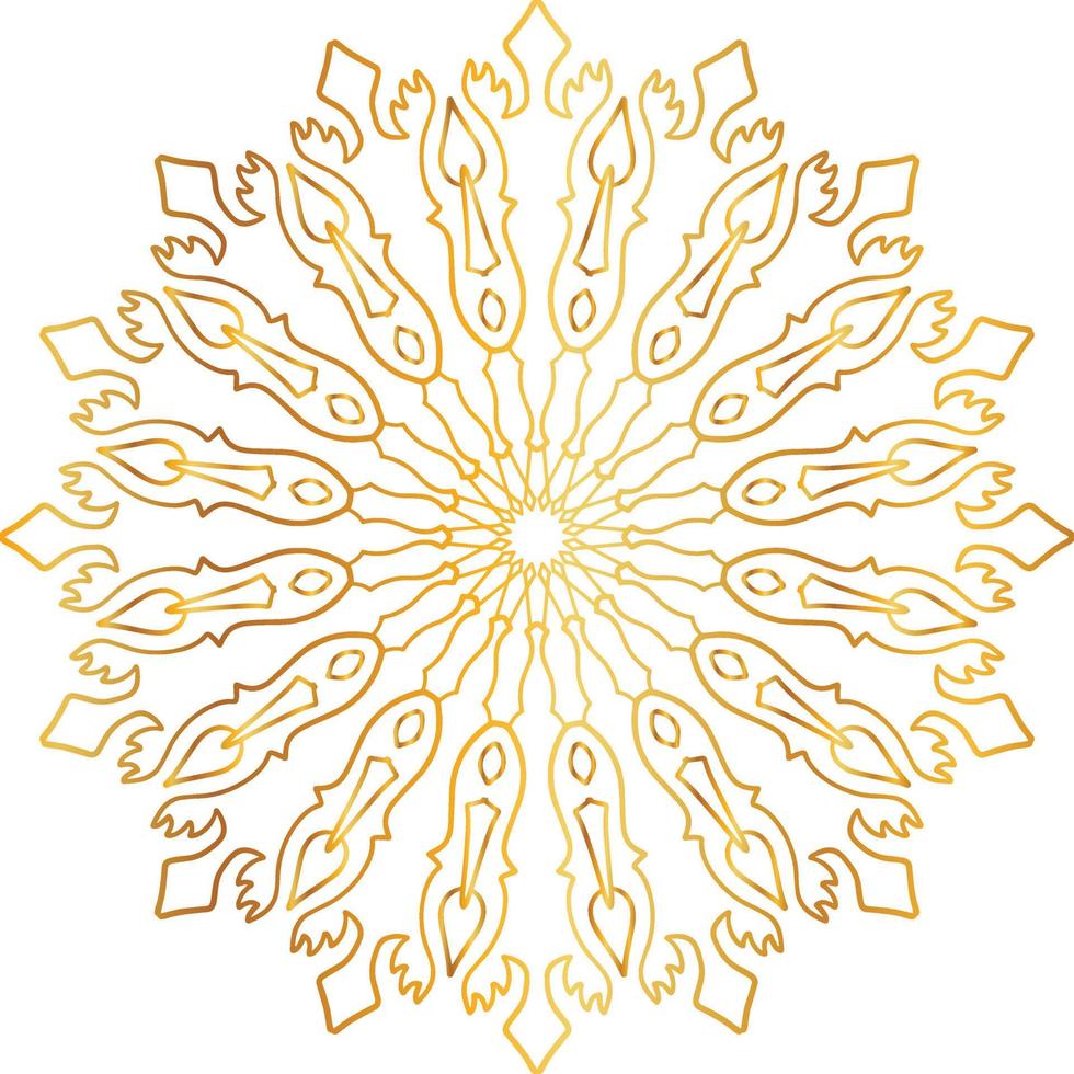 golden mandala design, royal look and design art, vintage, traditional vector