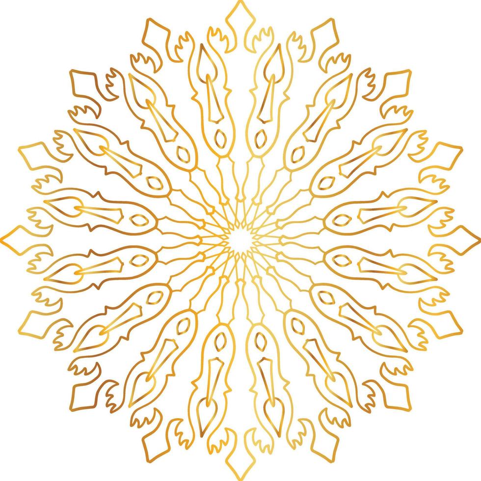 golden mandala design, royal look and design art, vintage, traditional vector