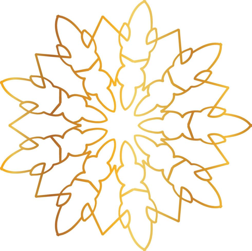 golden mandala design, royal look and design art, vintage, traditional vector