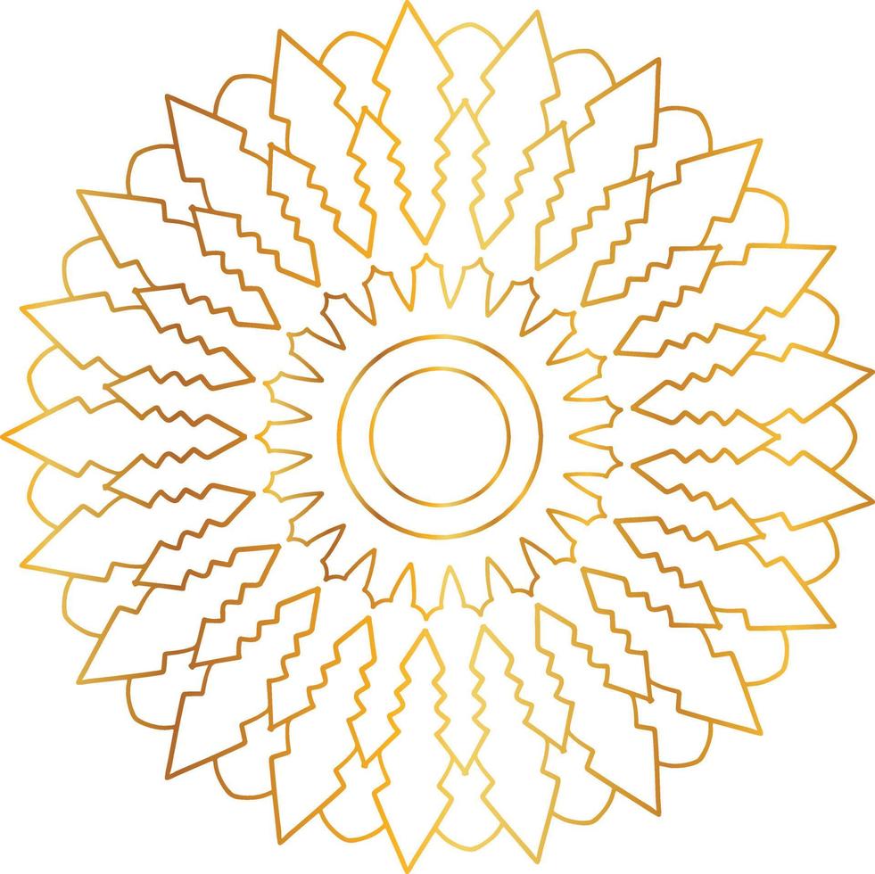 golden mandala design, royal look and design art, vintage, traditional vector