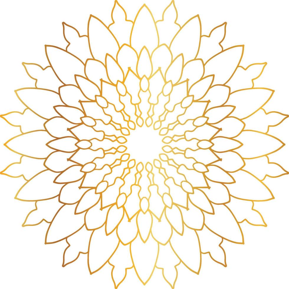 golden mandala design, royal look and design art, vintage, traditional vector
