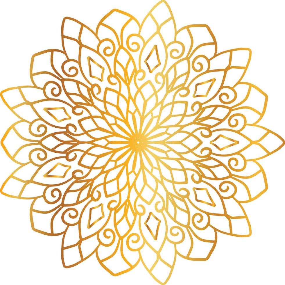 golden mandala design, royal look and design art, vintage, traditional vector