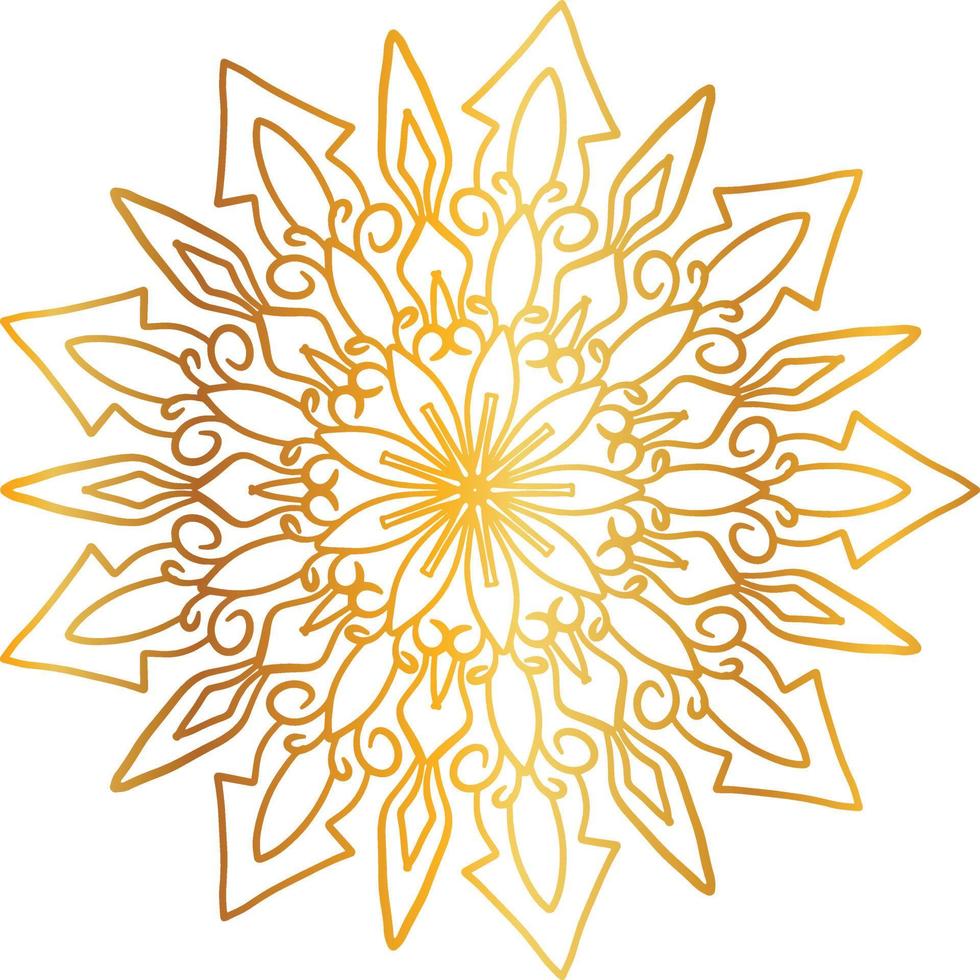 golden mandala design, royal look and design art, vintage, traditional vector