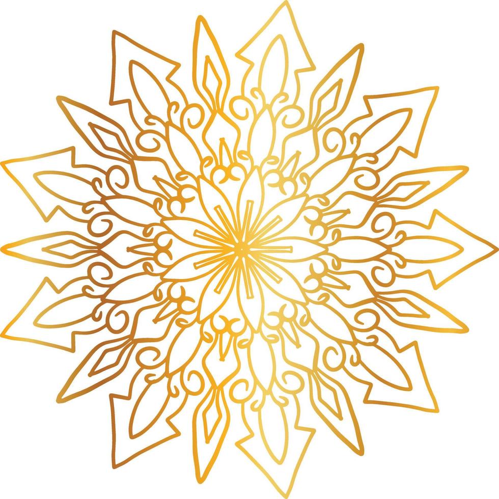 golden mandala design, royal look and design art, vintage, traditional vector