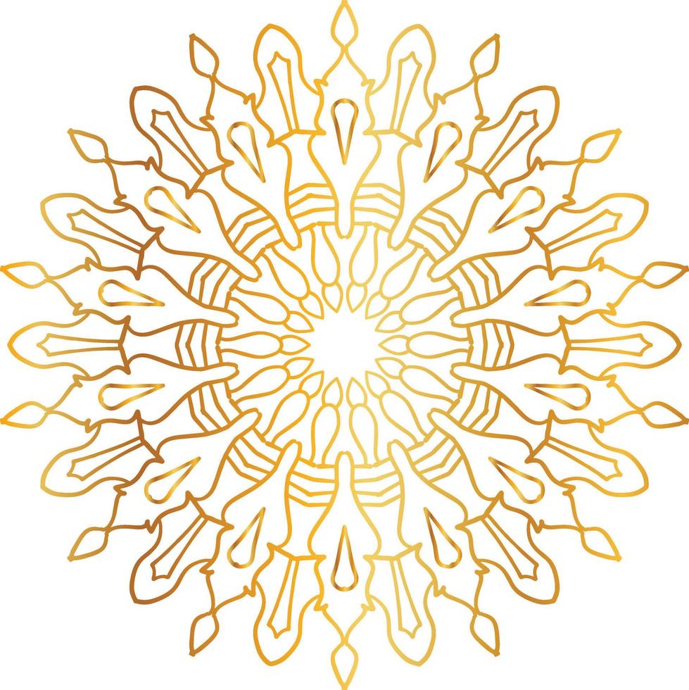golden mandala design, royal look and design art, vintage, traditional vector