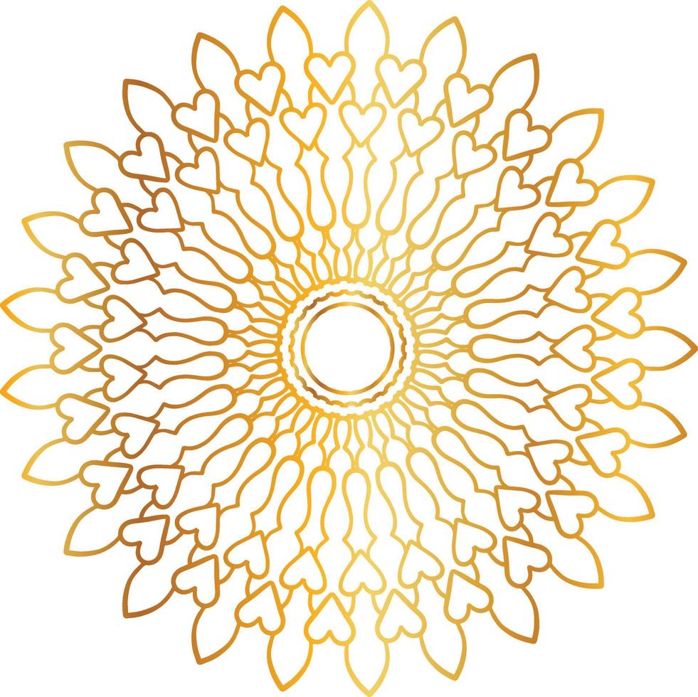 golden mandala design, royal look and design art, vintage, traditional vector
