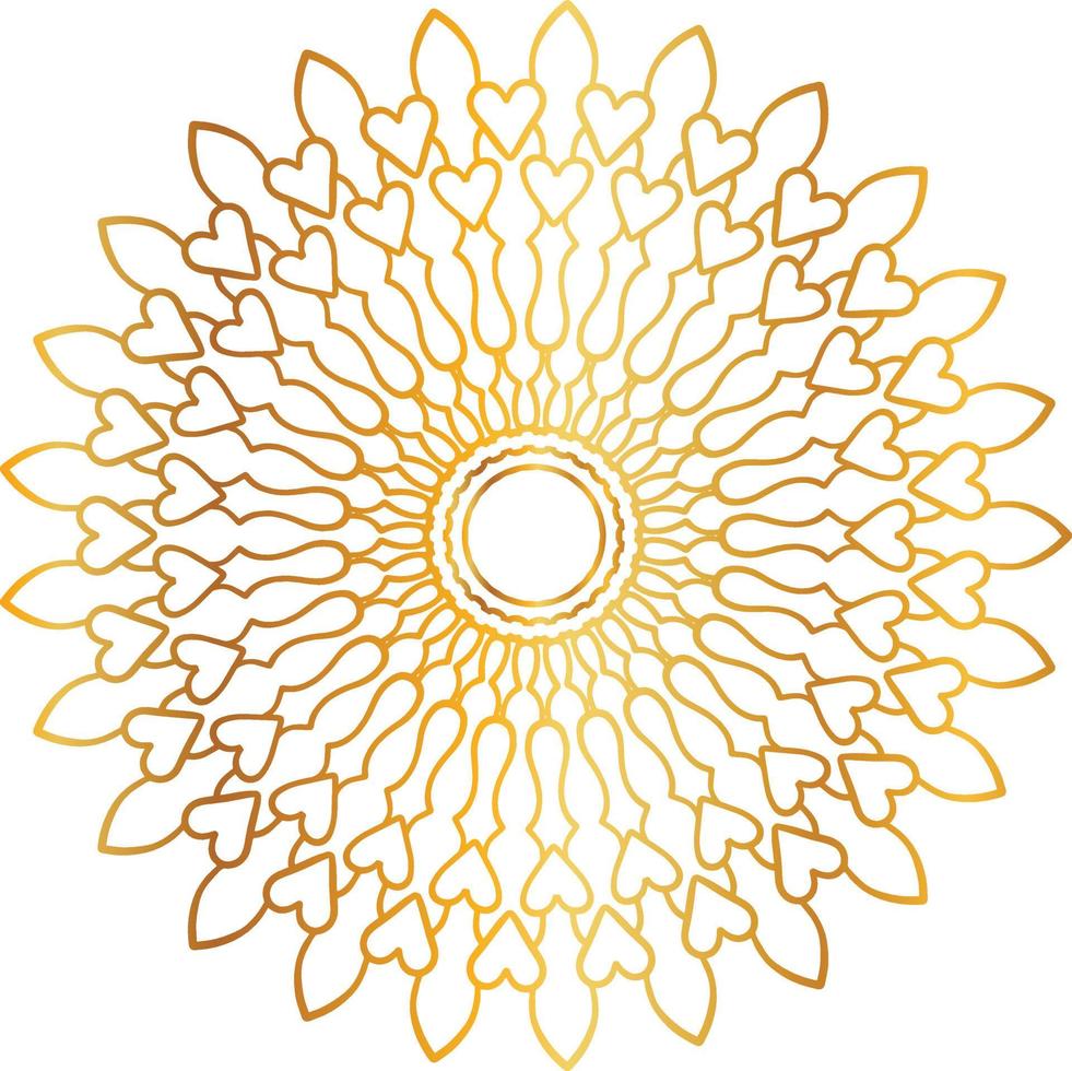 golden mandala design, royal look and design art, vintage, traditional vector