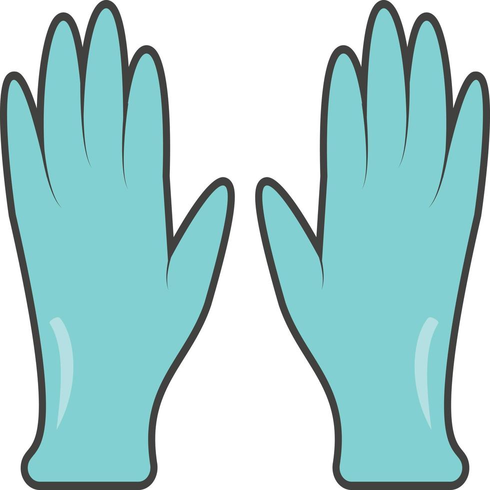 gloves Vector illustration on a transparent background. Premium quality symbols. Vector Line Flat color  icon for concept and graphic design.