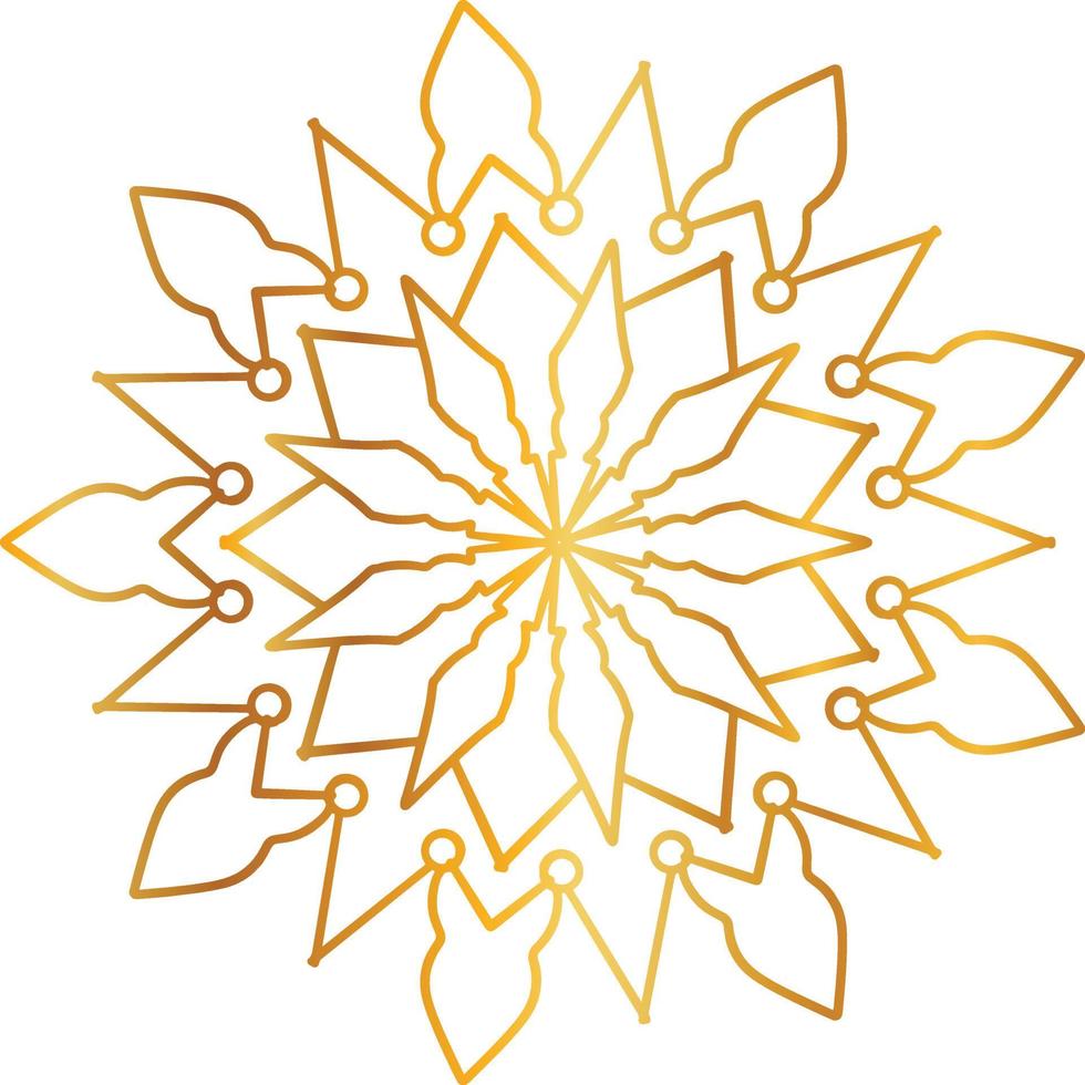 golden mandala design, royal look and design art, vintage, traditional vector