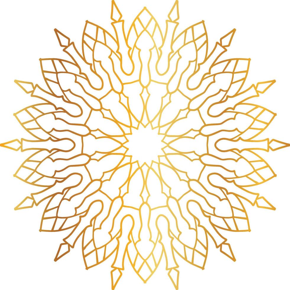 golden mandala design, royal look and design art, vintage, traditional vector