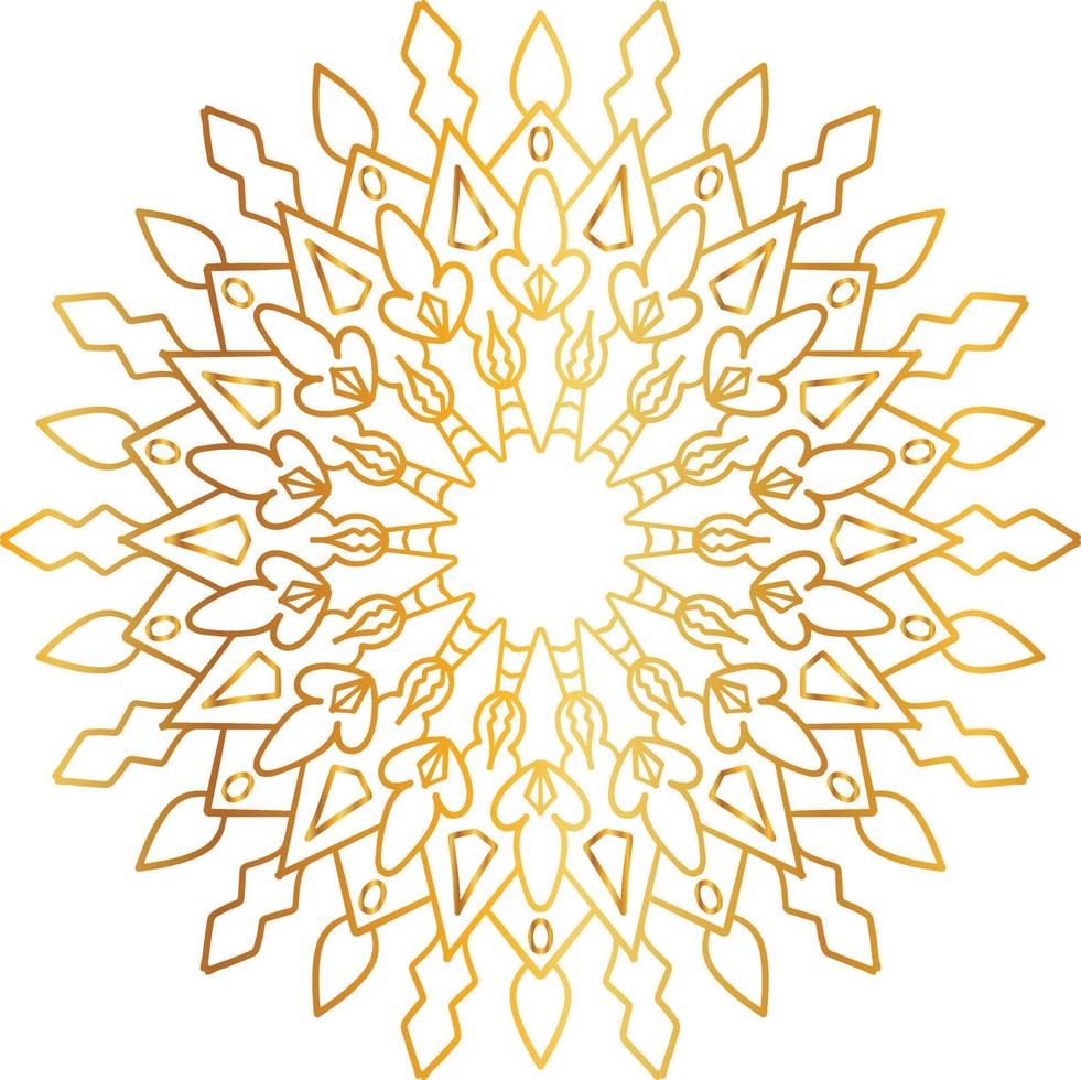 golden mandala design, royal look and design art, vintage, traditional vector