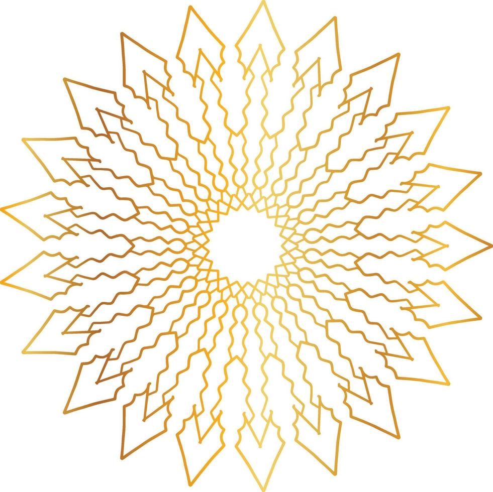 golden mandala design, royal look and design art, vintage, traditional vector