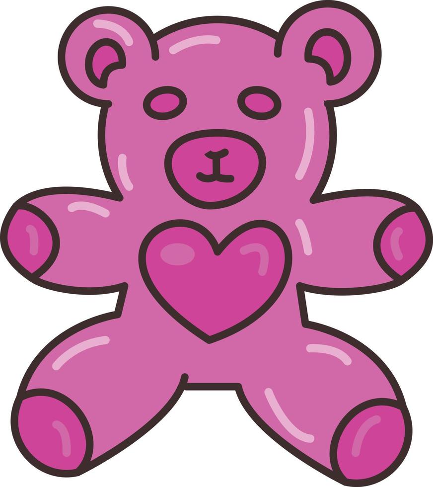 teddy Vector illustration on a transparent background. Premium quality symbols. Vector Line Flat color  icon for concept and graphic design.