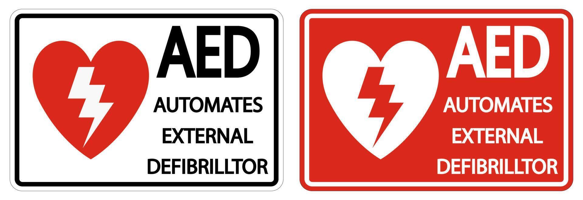 Symbol AED Sign label on white background vector