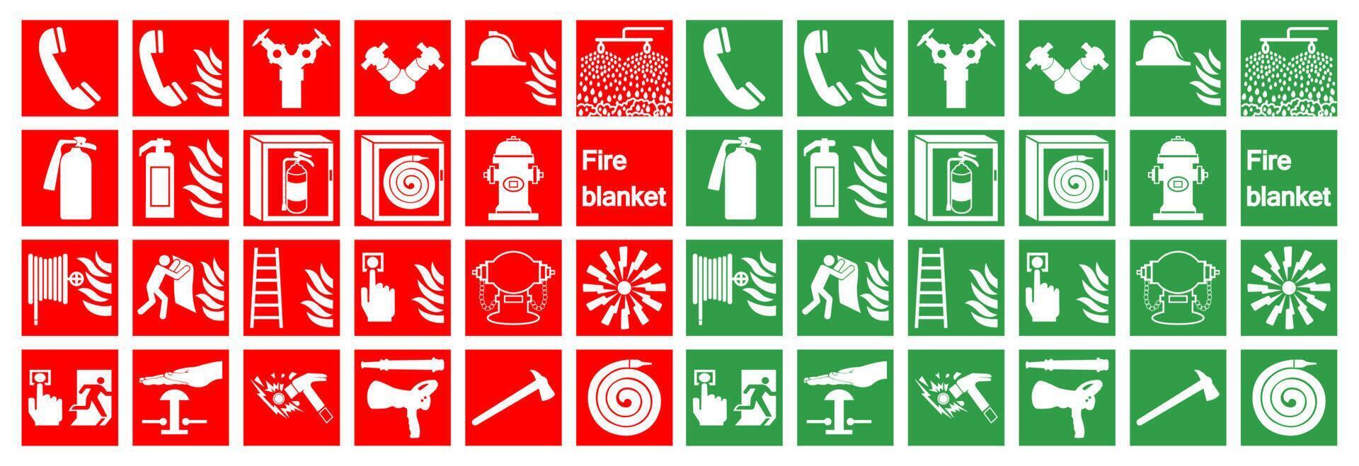 Symbol Emergency Fire Alarm Sign Isolate On White Background,Vector Illustration vector