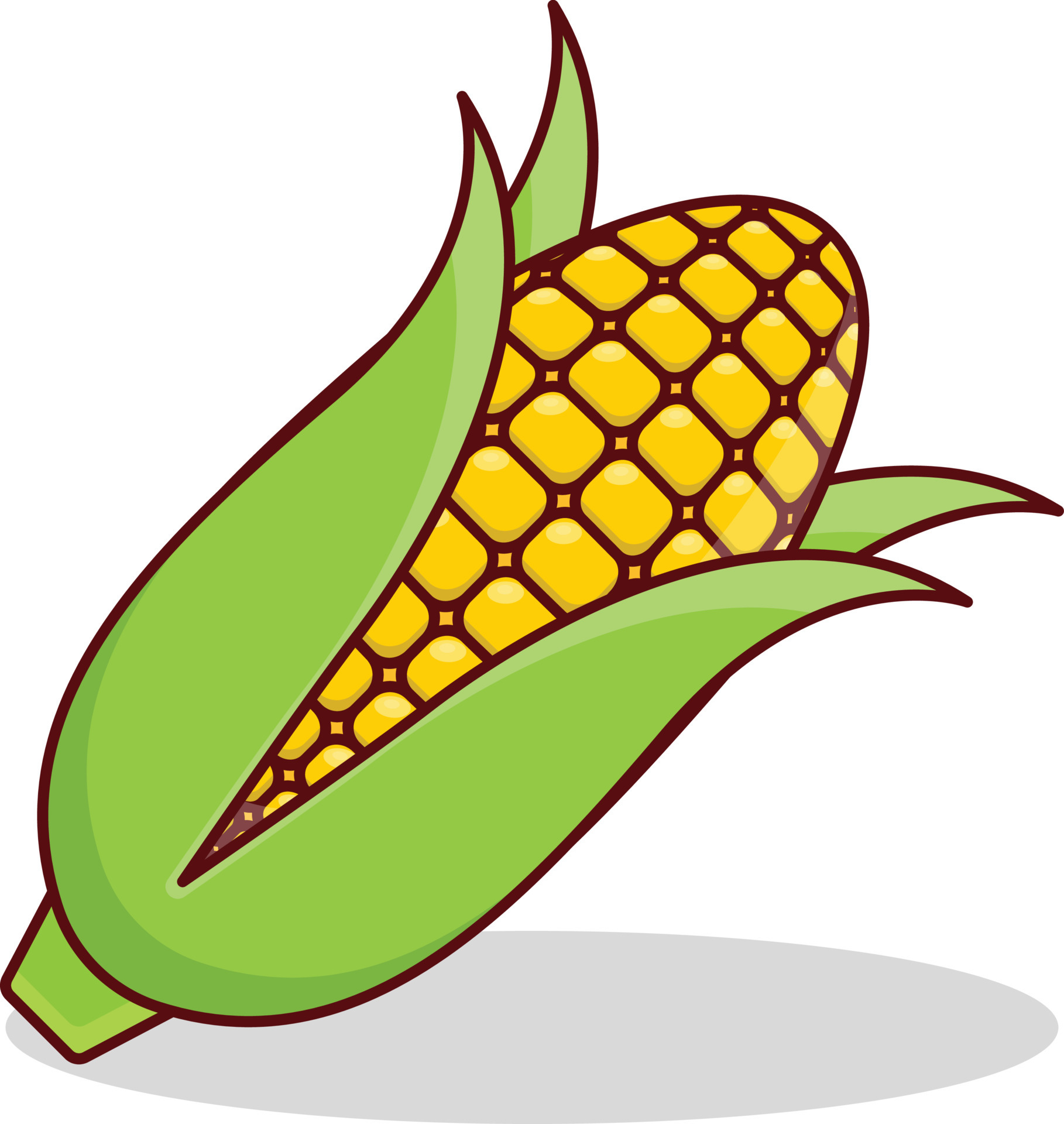 corn Vector illustration on a transparent background. Premium quality ...