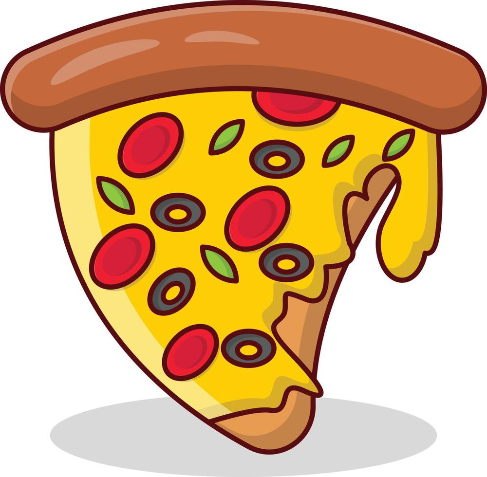 pizza Vector illustration on a transparent background. Premium quality symbols. Vector Line Flat color  icon for concept and graphic design.