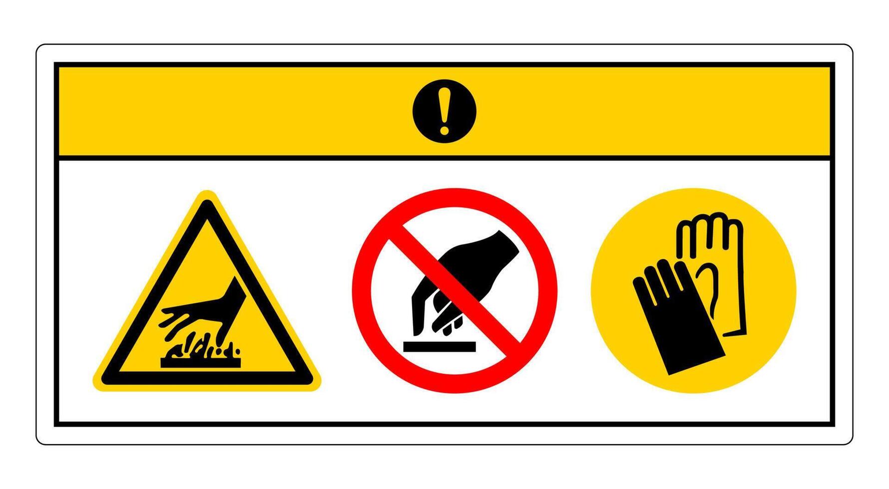 Caution Hot Surface Symbol Sign On White Background vector