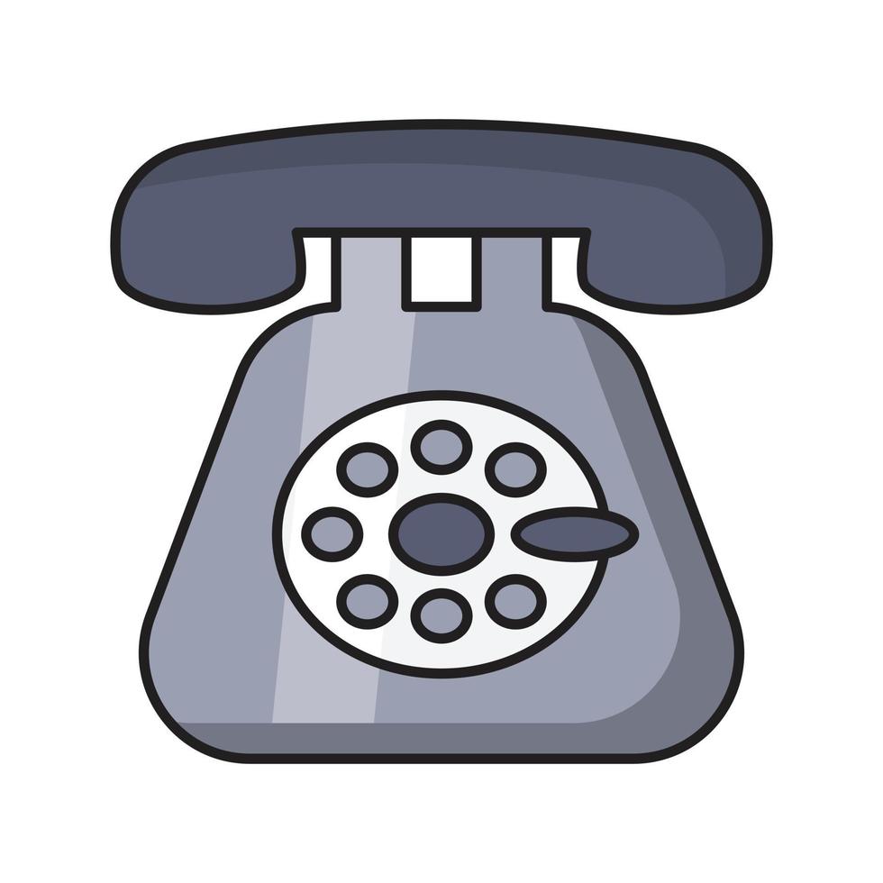 landline  Vector illustration on a background. Premium quality symbols. Vector Line Flat color  icon for concept and graphic design.