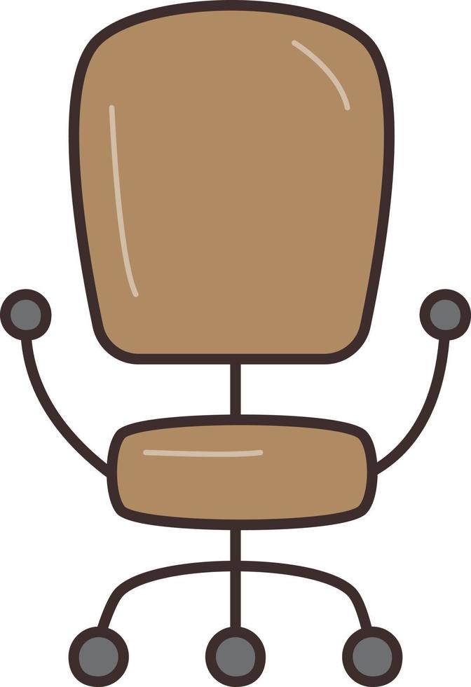 ilustración de vector de silla sobre un fondo transparente. símbolos de primera calidad. icono de color plano de línea vectorial para concepto y diseño gráfico.