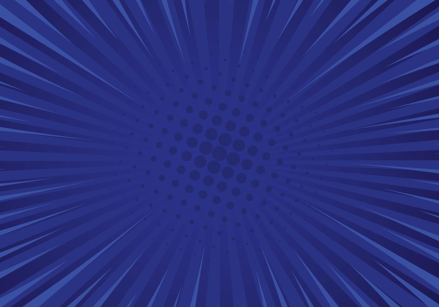 vector de color azul de puntos de semitono de fondo cómico