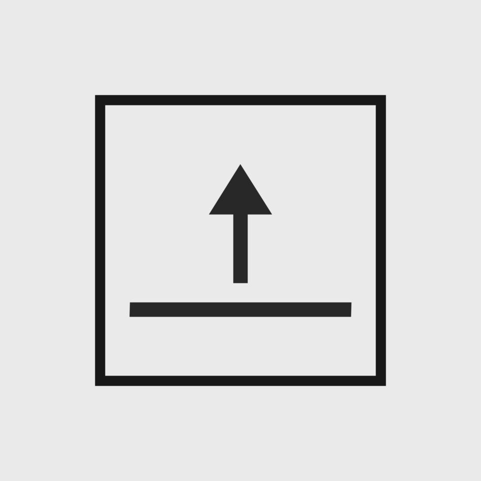 upload icon vector on white background
