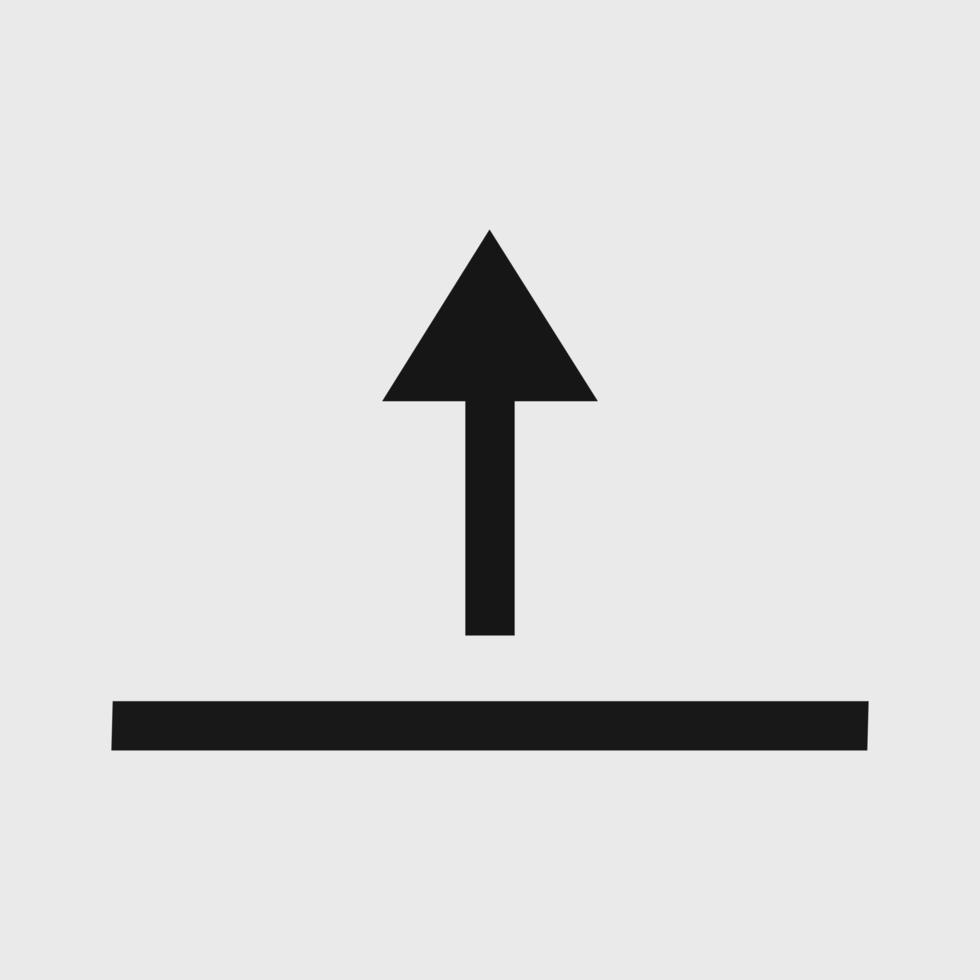 upload icon vector on white background