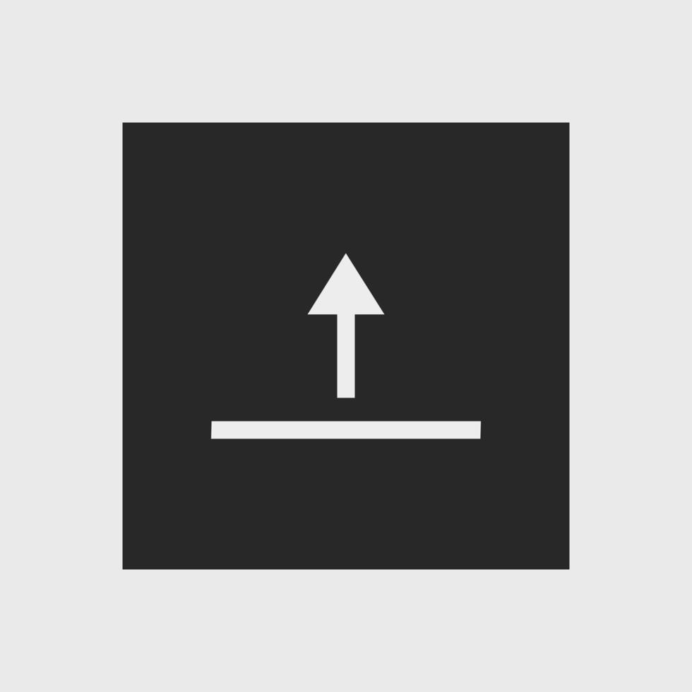 upload icon vector on white background