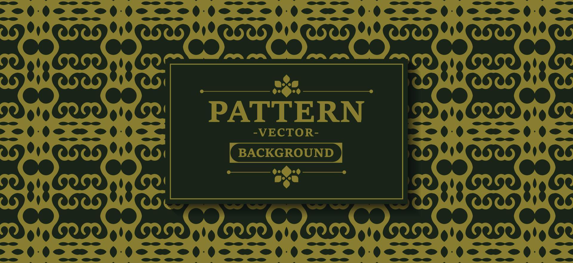 elegante patrón vintage fondo verde vector