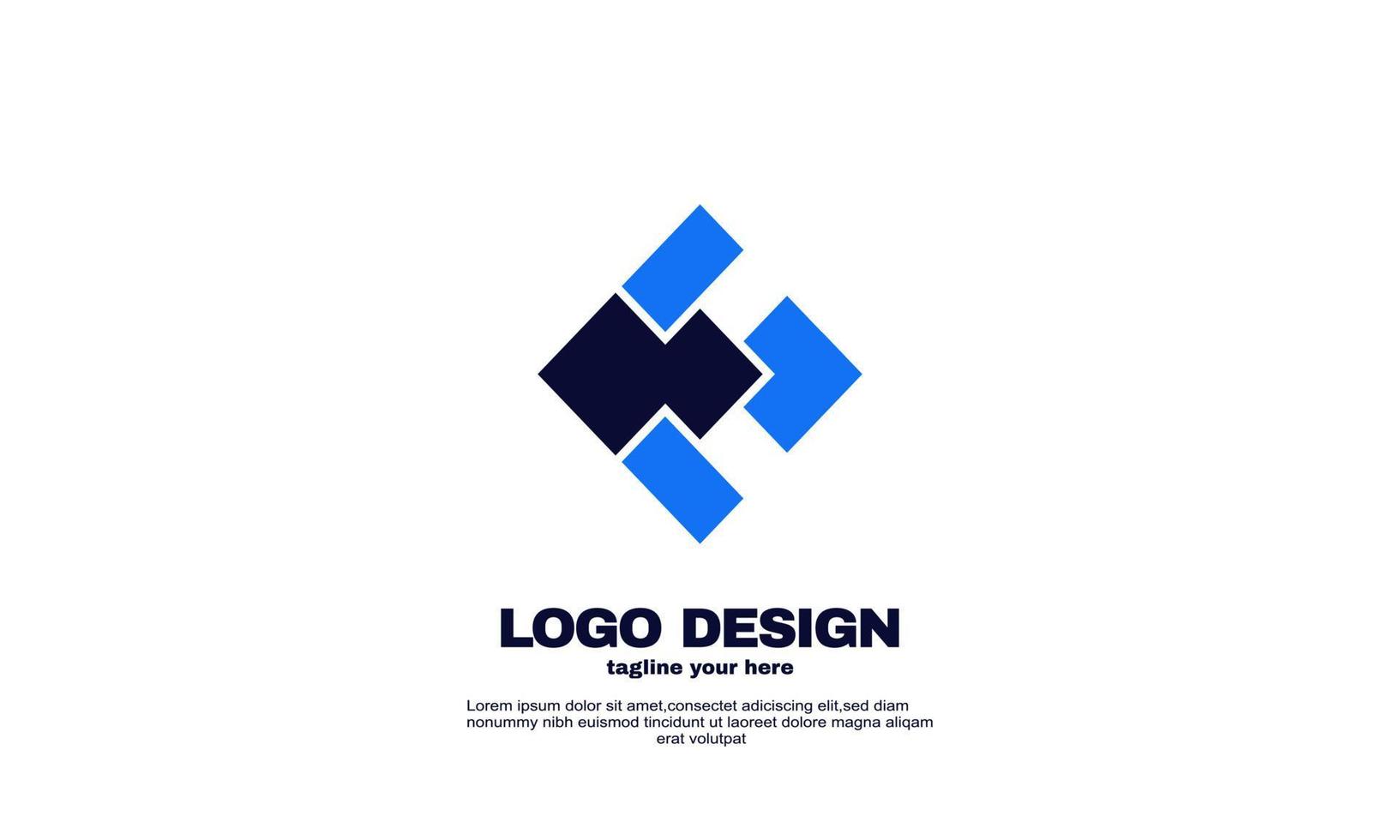stock vector abstract idea business company logo brand identity vector